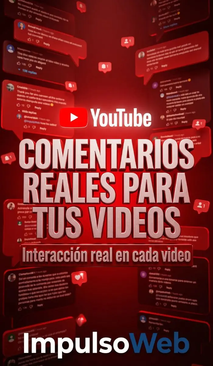 Comprar comentarios YouTube Colombia positivos LATAM